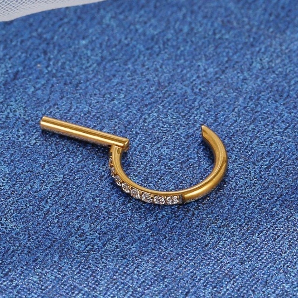 Body Jewelry Hoops - New F136 Titanium Nose Clicker Hoop