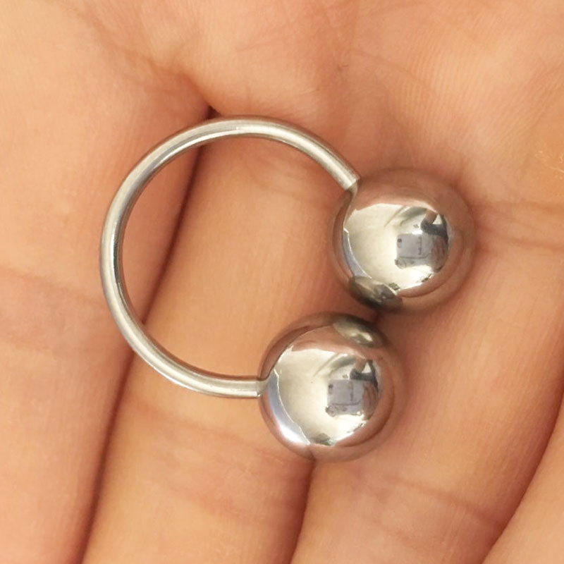 Big Ball Stainless Steel Barbe - Nipple Bar Curved ulasan dan harga