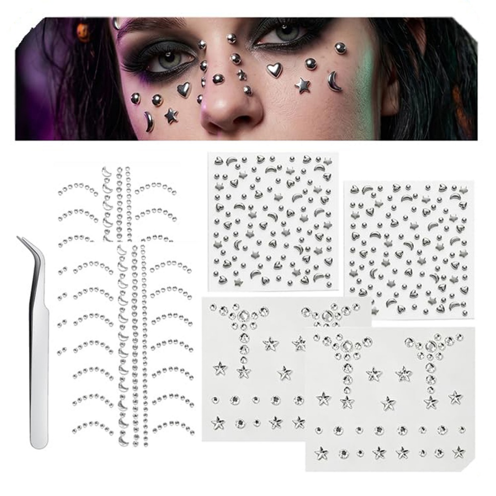 Fake Piercings Balls Stick on  - Body Jewelry Hoops ulasan dan harga