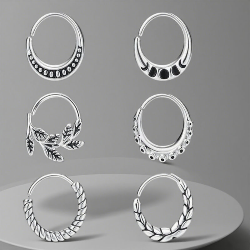 6 pieces of women's nose ring  - Body Jewelry Metal Types ulasan dan harga