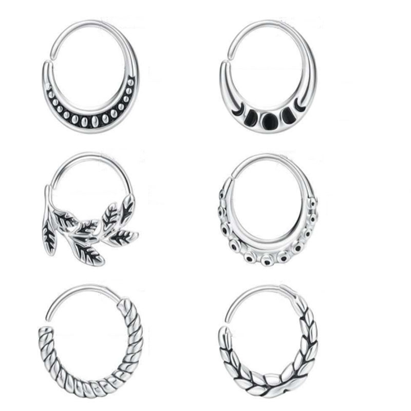 6 pieces of women's nose ring  - Body Jewelry Metal Types ulasan dan harga