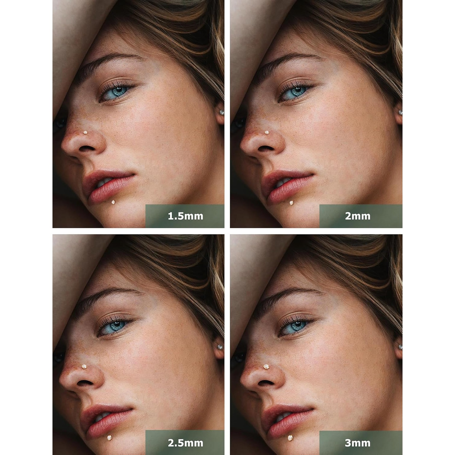 ORAZIO 12Pcs Nose Rings 14K Go - Body Jewelry And Piercing ulasan dan harga