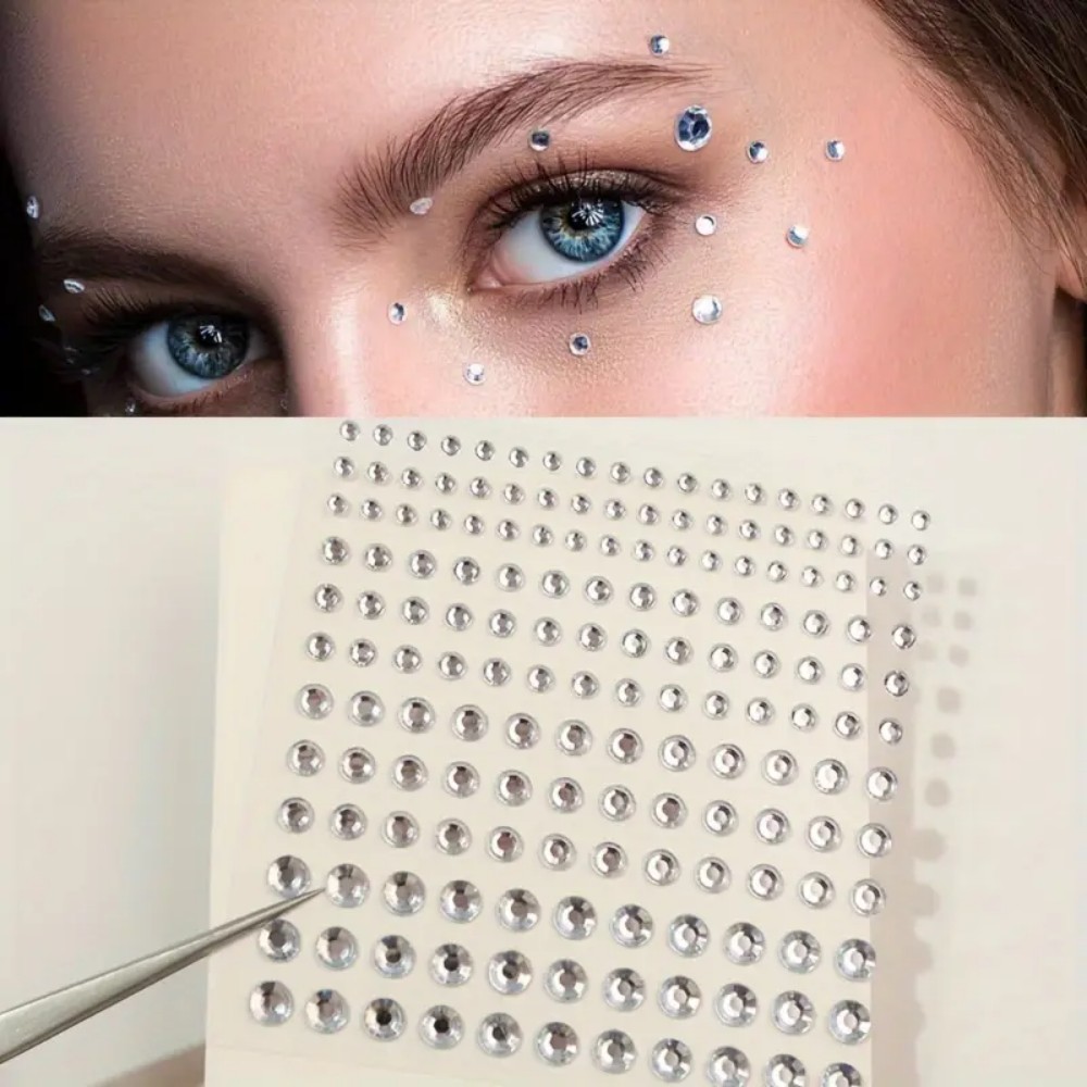 165pcs Self-Adhesive Rhineston - Body Jewelry And Piercing ulasan dan harga