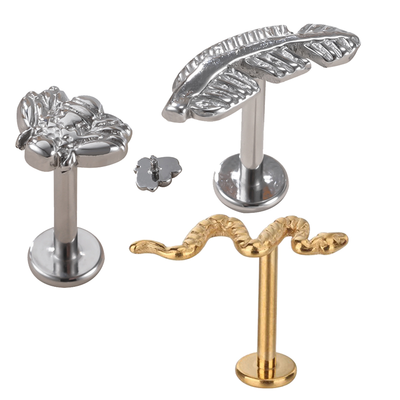 G23 Titanium Snake/bee/feather - Body Jewelry Metal Types ulasan dan harga