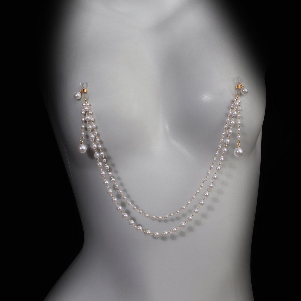 Imitation Pearl Tassel Chest C - Body Jewelry And Piercing ulasan dan harga