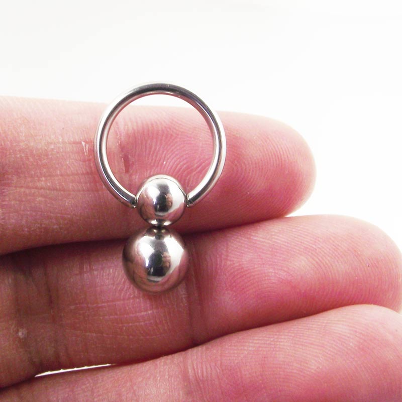 1 Piece Stainless Steel Double - Nipple Bar Curved ulasan dan harga
