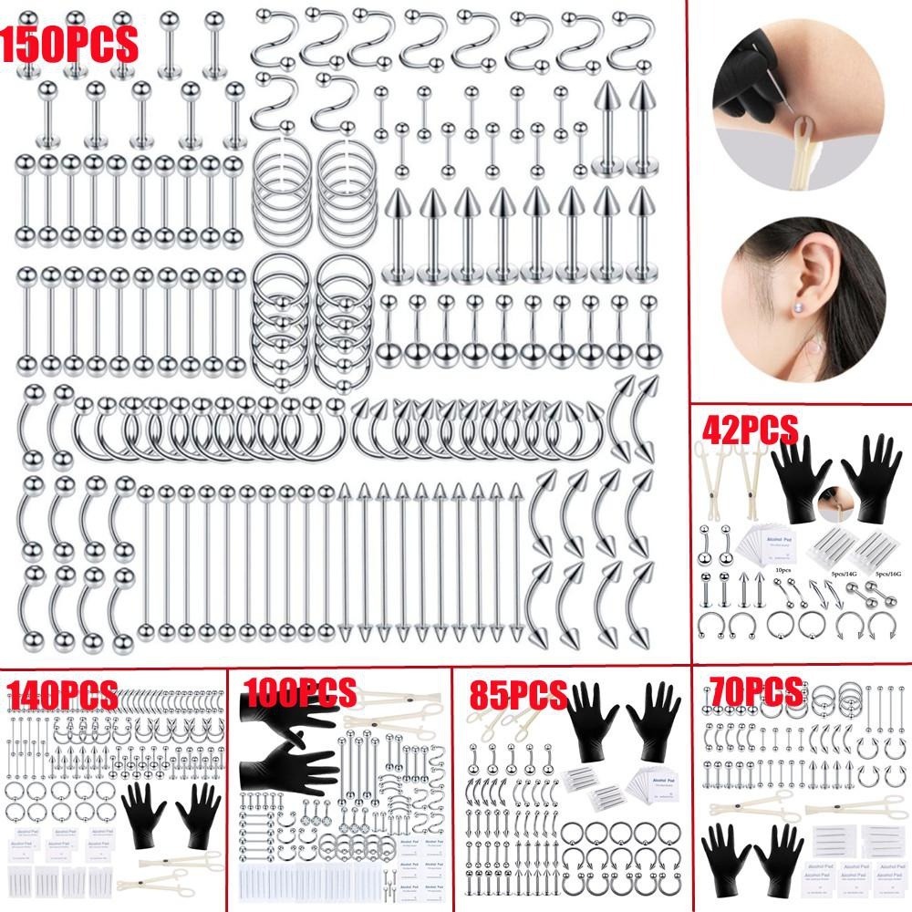 150/140/85/70/42Pcs Body Pierc - Body Jewelry Hoops ulasan dan harga