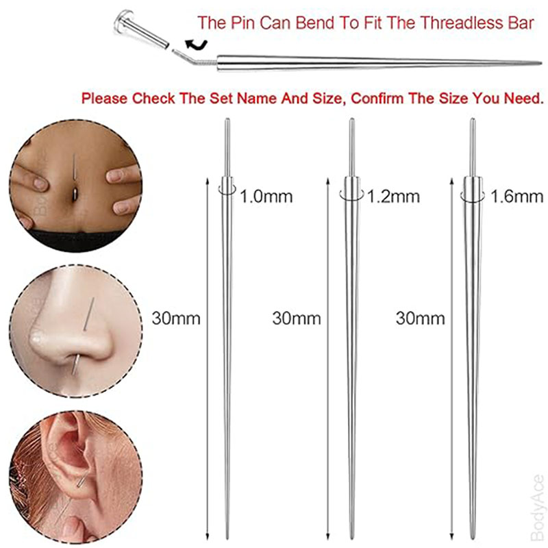 10 Pcs ASTM F136 Titanium Pier - Body Jewelry Metal Types ulasan dan harga