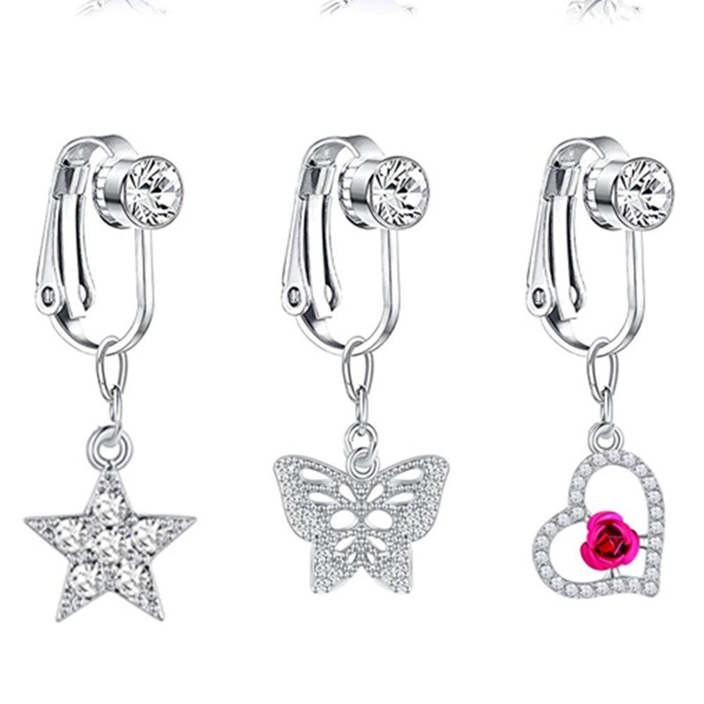 Accessories Clip On Earrings C - Body Jewelry And Piercing ulasan dan harga