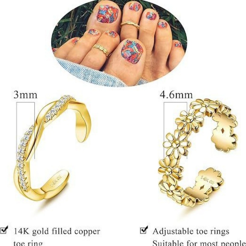 14K Gold-Plated Adjustable Zir - Body Jewelry Hoops ulasan dan harga