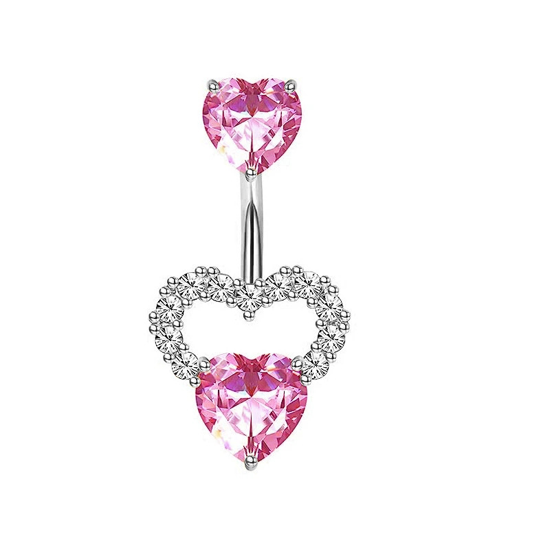 1PCS Pink Crown Belly Button R - Body Jewelry Hoops ulasan dan harga