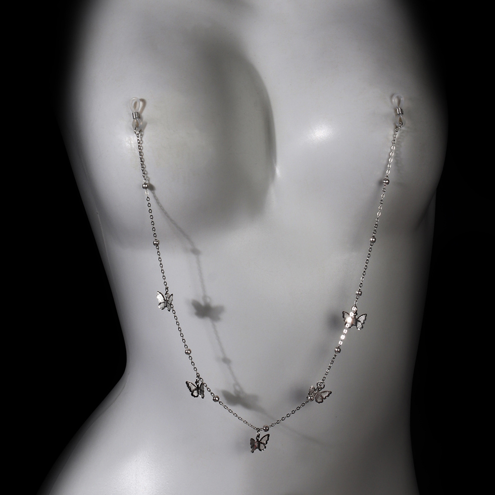 Sexy Metal Butterfly Nipple Ch - Body Jewelry And Piercing ulasan dan harga