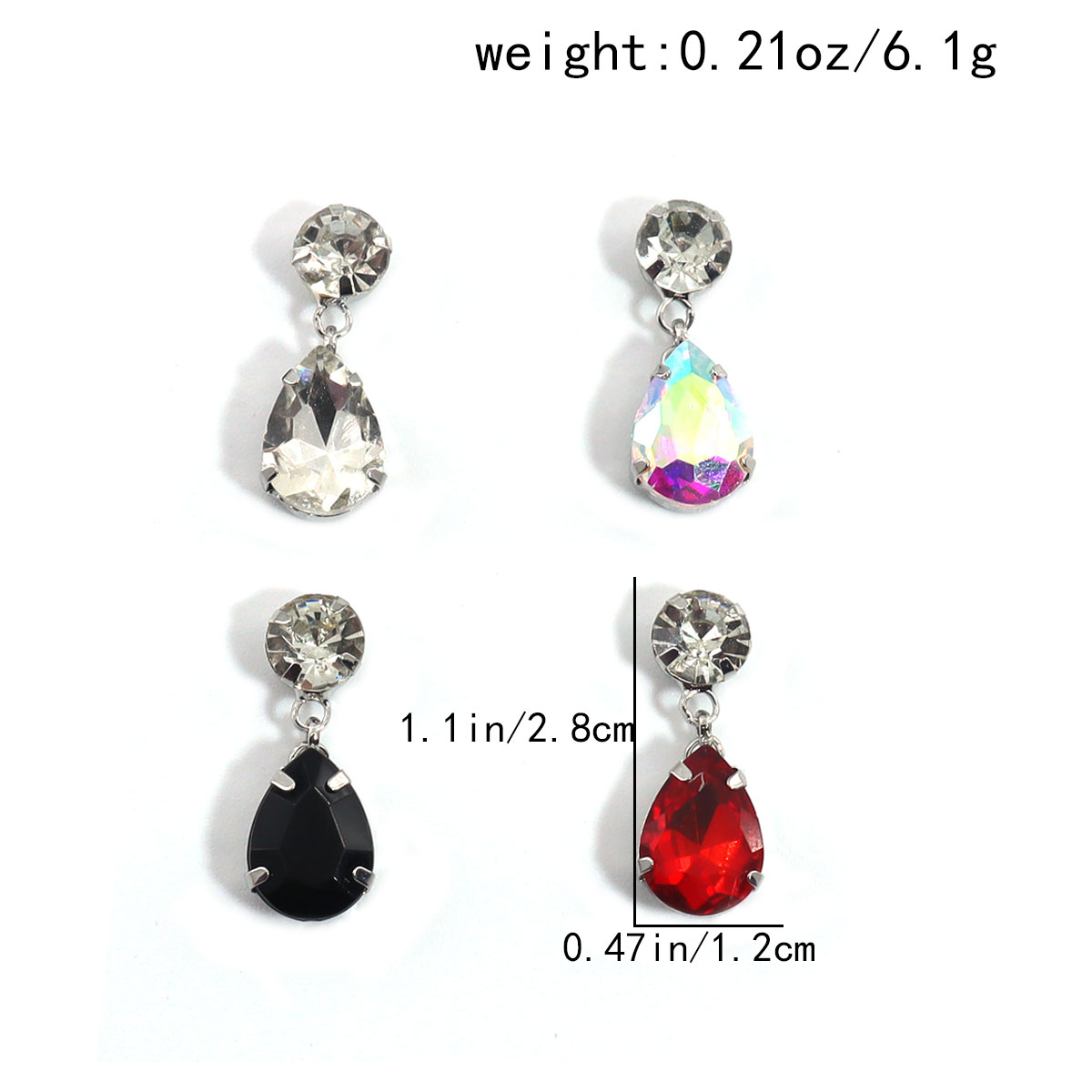 4 Pieces/Water Drop Type Belly - Body Jewelry Metal Types ulasan dan harga