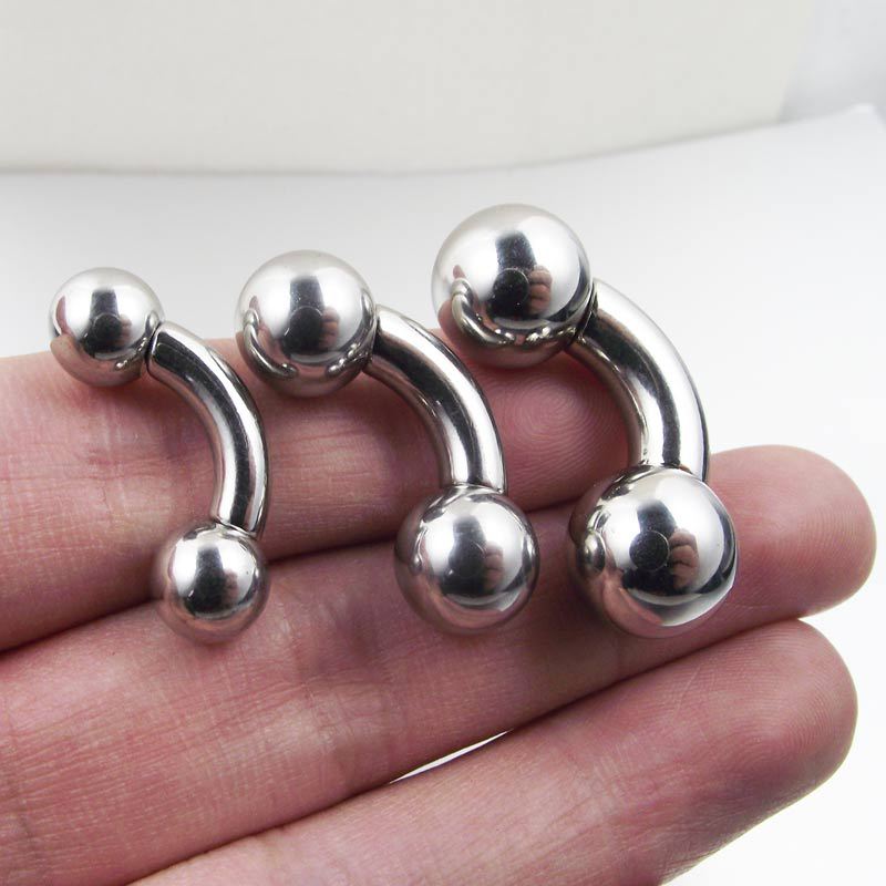 1Pc Big Size Straight Barbell  - Nipple Bar Curved ulasan dan harga
