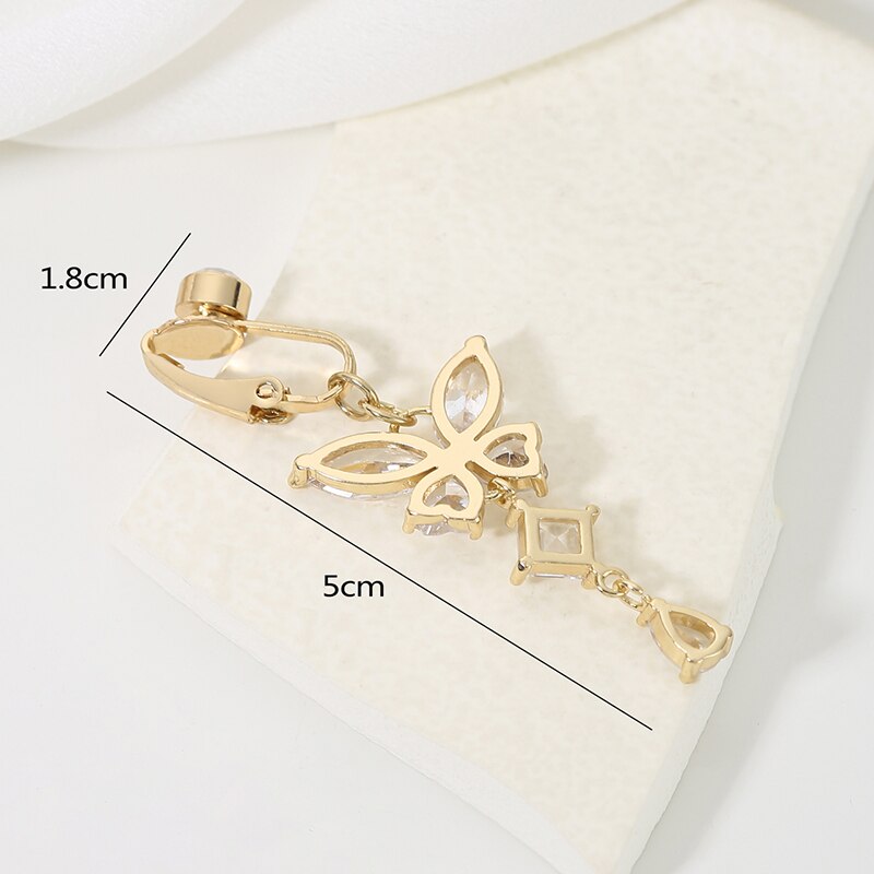 Clip On Belly Button Ring Butt - Body Jewelry And Piercing ulasan dan harga