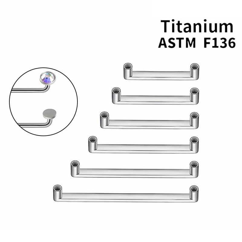 F136 Titanium Internally Threa - Body Jewelry Dermal ulasan dan harga