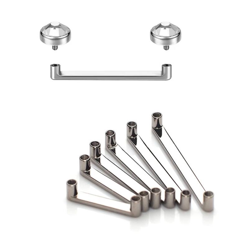 F136 Titanium Internally Threa - Body Jewelry Dermal ulasan dan harga