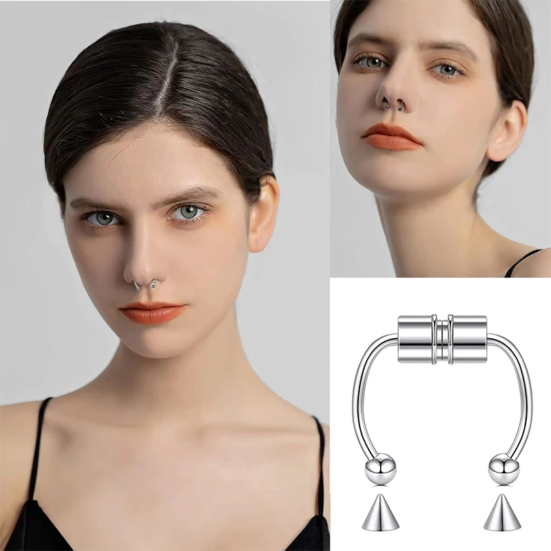 Fake Piercing Nose Ring Hoop S - Body Jewelry Hoops ulasan dan harga