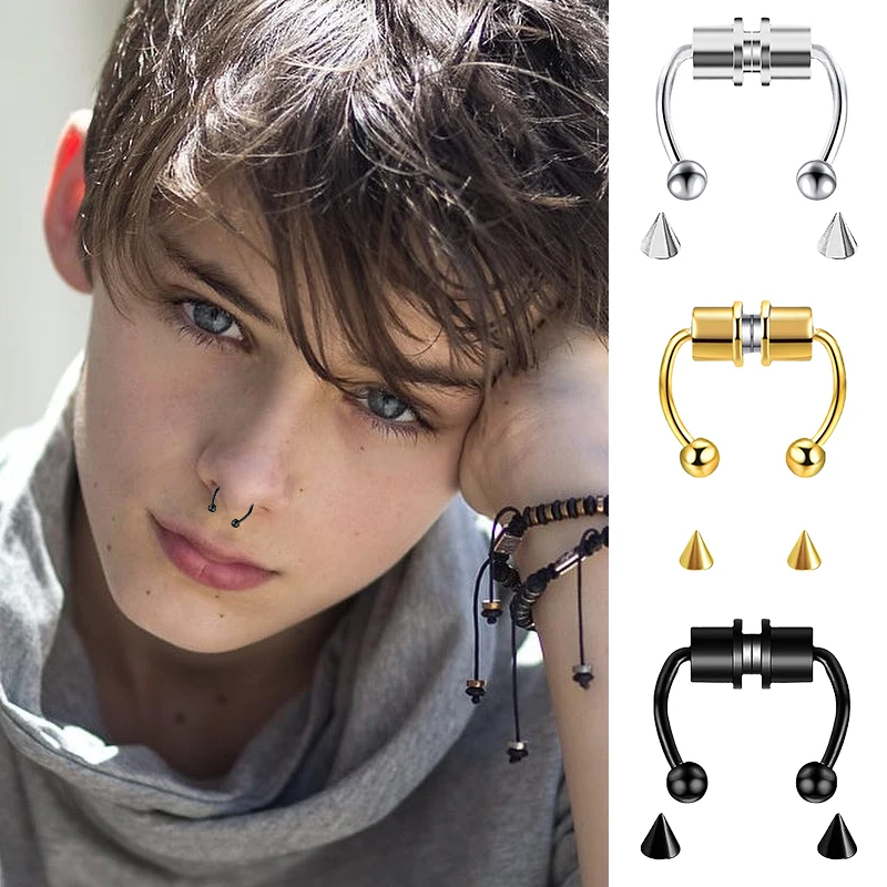 Fake Piercing Nose Ring Hoop S - Body Jewelry Hoops ulasan dan harga