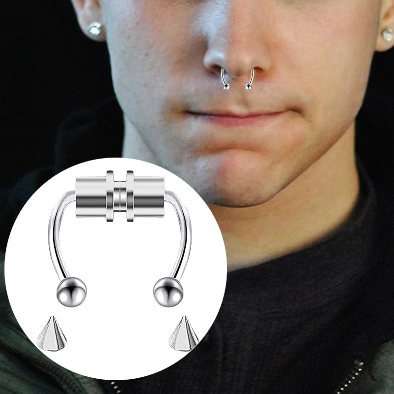 Fake Piercing Nose Ring Hoop S - Body Jewelry Hoops ulasan dan harga