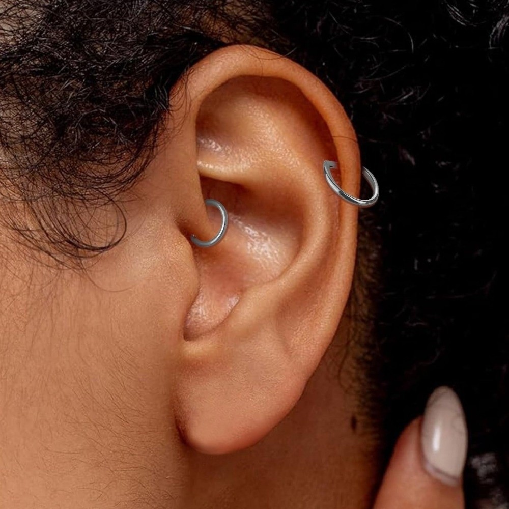 New F136 Titanium Nose Clicker - Body Jewelry Hoops ulasan dan harga