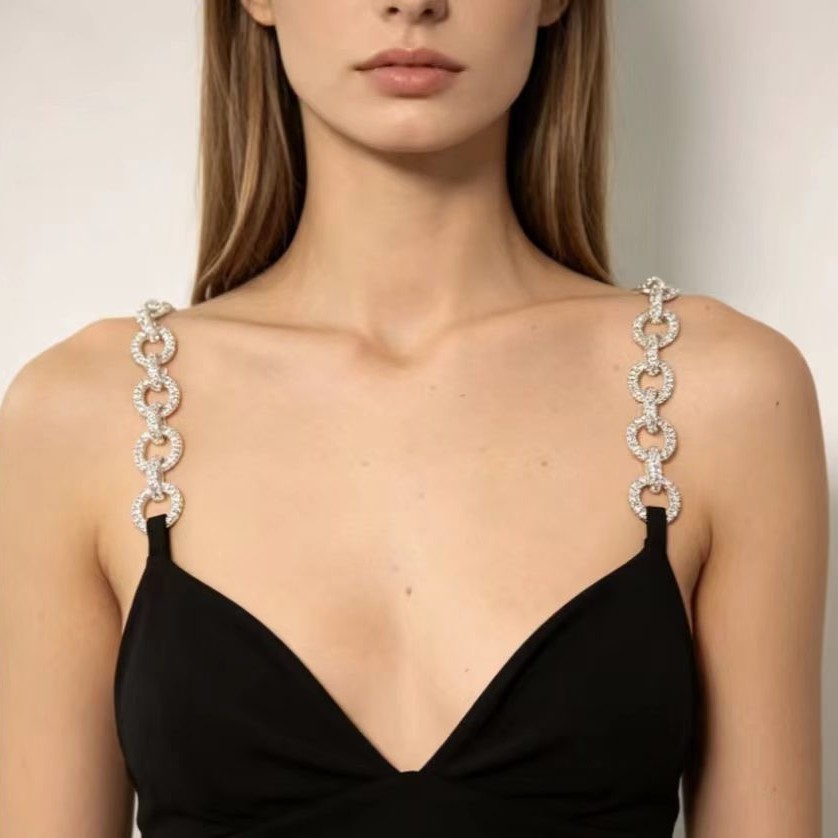 Rhinestone Bra Straps for Wome - Body Jewelry Hoops ulasan dan harga