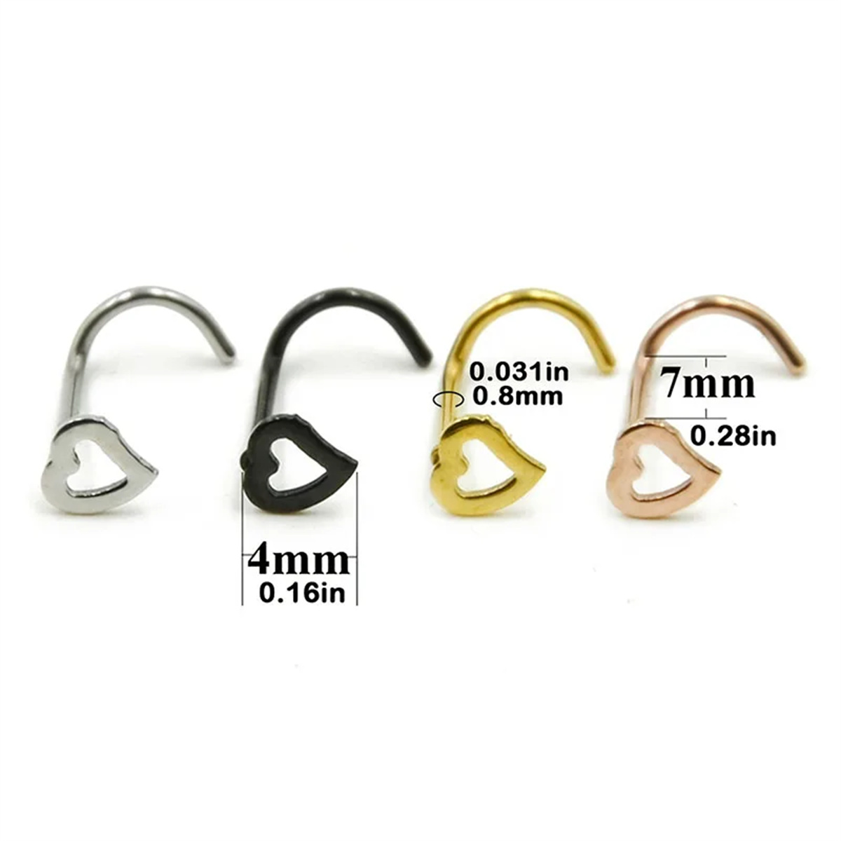 EVISPOL 5Pcs Fashion Hollow He - Body Jewelry Metal Types ulasan dan harga