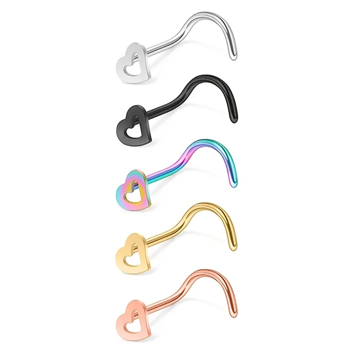 EVISPOL 5Pcs Fashion Hollow He - Body Jewelry Metal Types ulasan dan harga