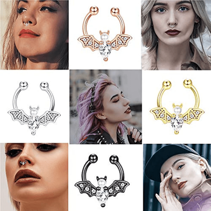 EVISPOL Cute Halloween Bat Fau - Body Jewelry Hoops ulasan dan harga
