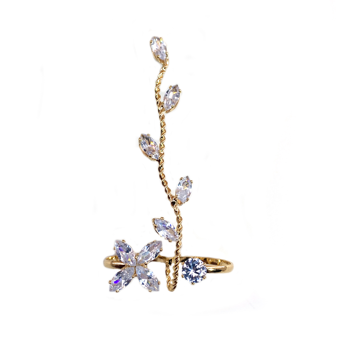 1pc Exquisite Zircon Foot Ring - Body Jewelry Hoops ulasan dan harga