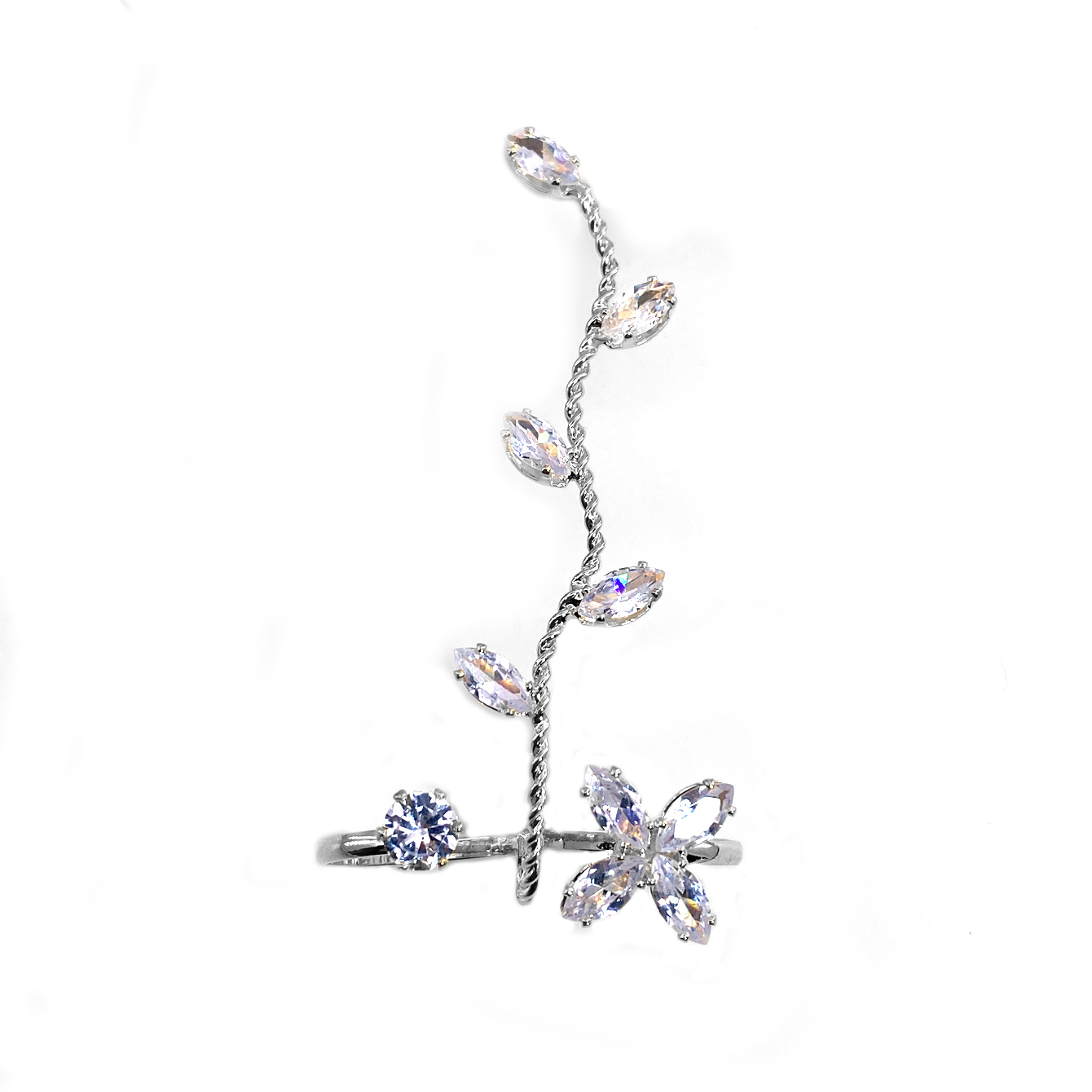 1pc Exquisite Zircon Foot Ring - Body Jewelry Hoops ulasan dan harga