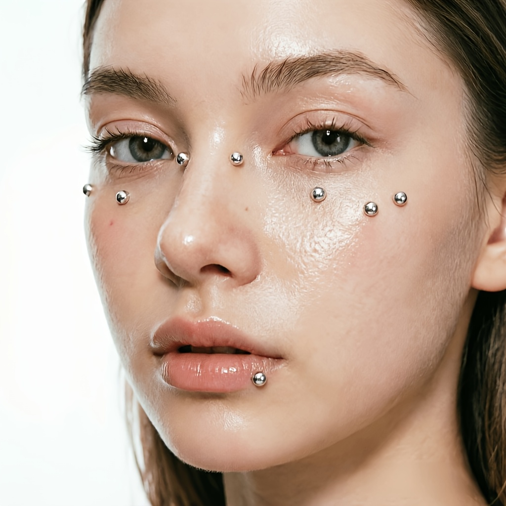 4pcs Set of Piercing-Free Self - Body Jewelry And Piercing ulasan dan harga